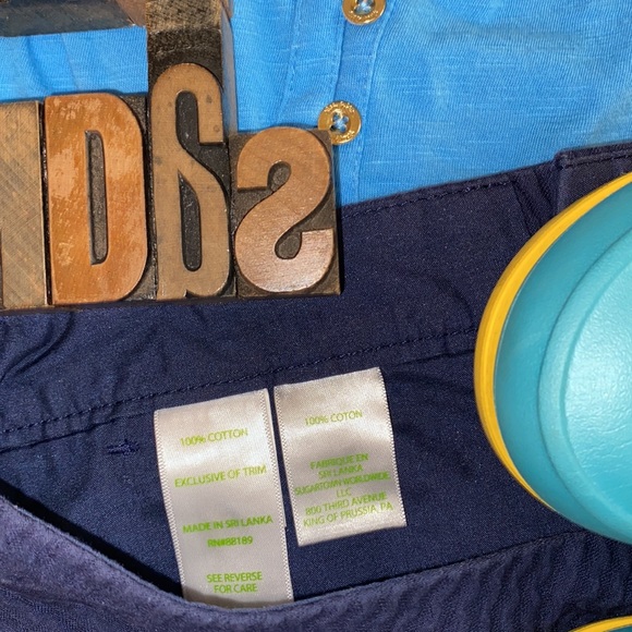 🌴LILLY PULITZER ‘The Buttercup Short’ in Textured Chevron in Navy - Picture 7 of 8